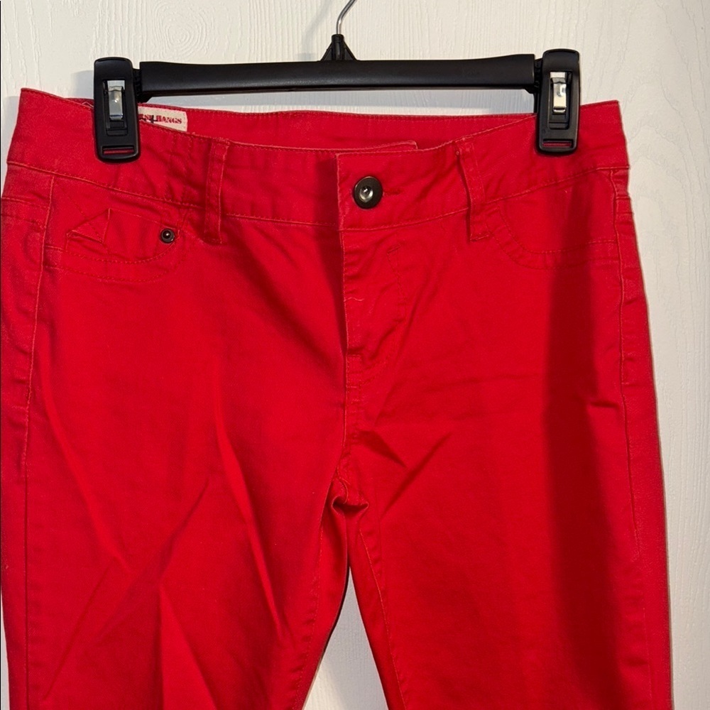 1st Kiss Red Skinny Pants - Picture 4 of 7